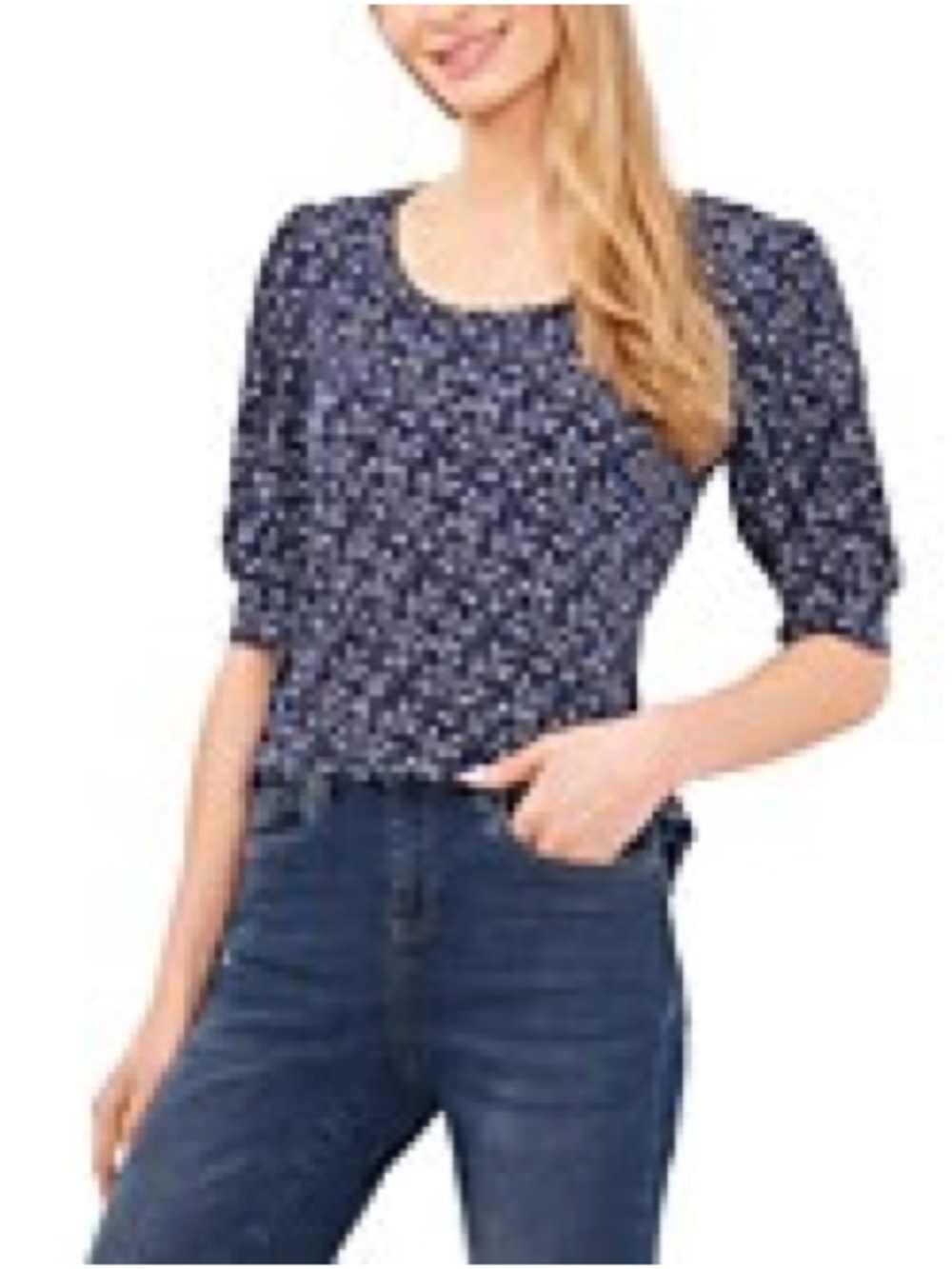 Navy Floral Cece top